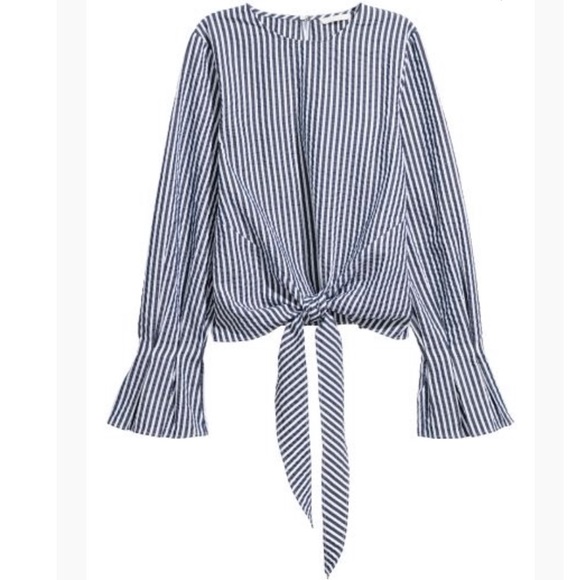 H&M Tops - H&M Tie-Hem Top